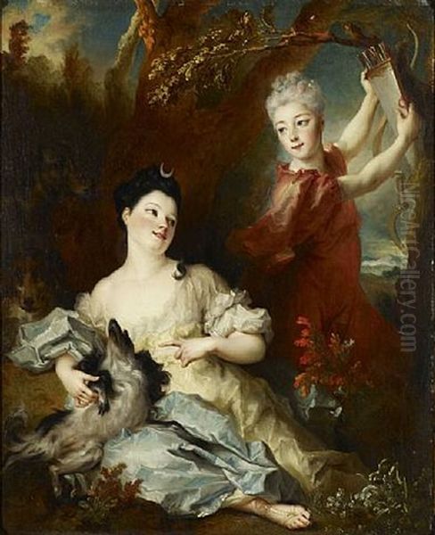 Interieur De La Basilique Saint Clement A Rome Oil Painting by Nicolas de Largilliere