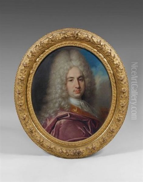 Portrait D'homme Oil Painting by Nicolas de Largilliere