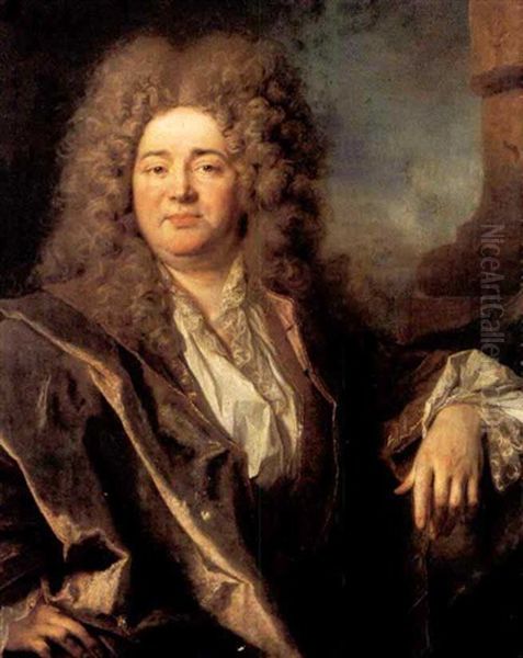 Portrait De Gentilhomme Oil Painting by Nicolas de Largilliere