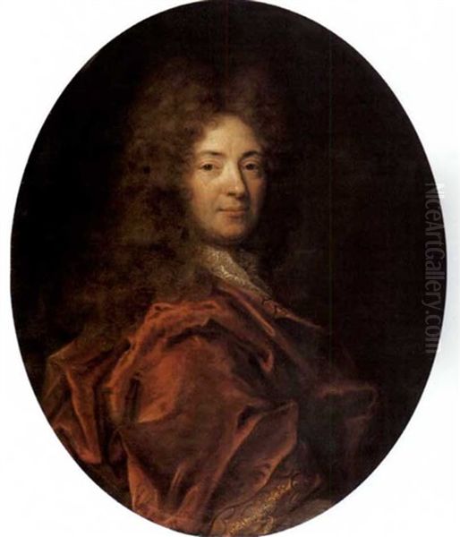 Bildnis Des Herzogs Von Burgund Oil Painting by Nicolas de Largilliere