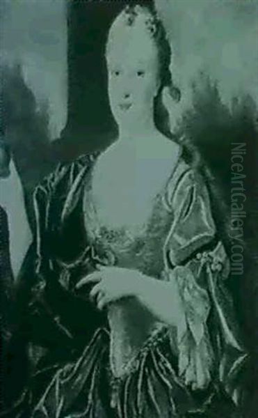 Portrait Of A Lady Oil Painting by Nicolas de Largilliere