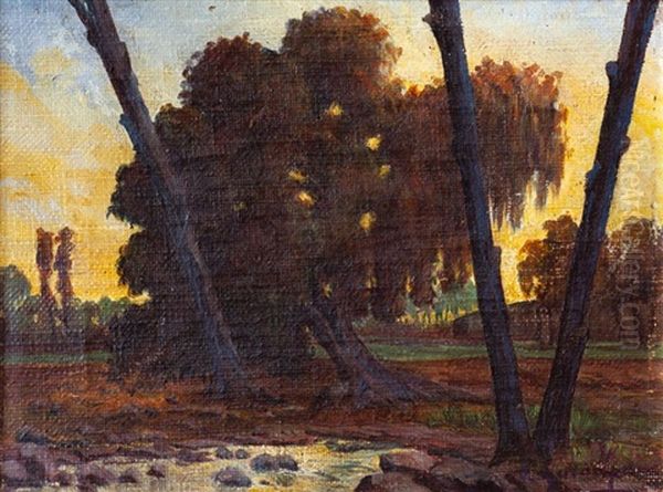 Ombu Reclinado Oil Painting by Ernesto Laroche