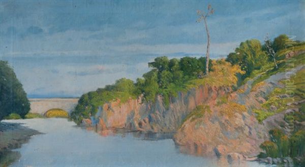 Atardecer Oil Painting by Ernesto Laroche