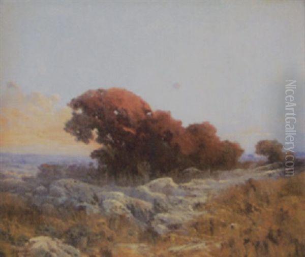 Herbstlandschaft Oil Painting by Maria LaRoche