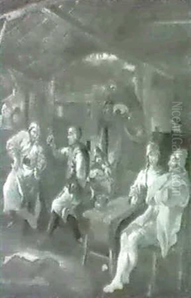 Wirtshausszene Oil Painting by Marcellus Laroon