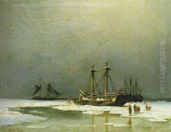 Infrusna Skepp Oil Painting by Marcus Larsson