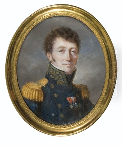 Joseph-gaspard, Comte D'hoffelize Oil Painting by Andre Leon (Mansion) Larue