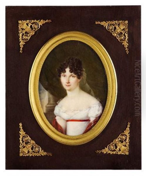 La Comtesse Melchior De Polignac Oil Painting by Andre Leon (Mansion) Larue