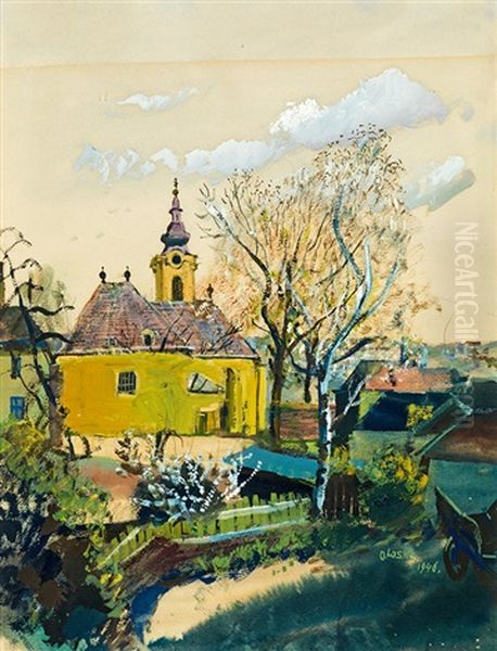 Church In Ober St. Veit Oil Painting by Oskar Laske