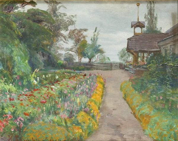 Pejzaz Z Zacisza Oil Painting by Kazimierz Lasocki