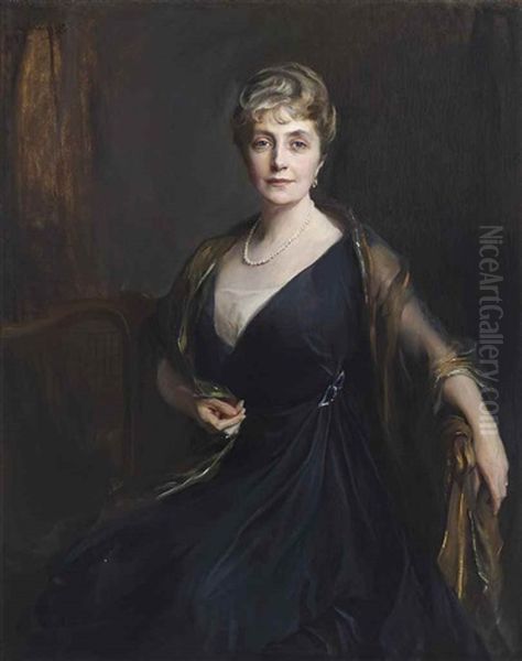 Lady Orr-lewis, Nee Maude Helen Mary Booth Oil Painting by Philip Alexius De Laszlo
