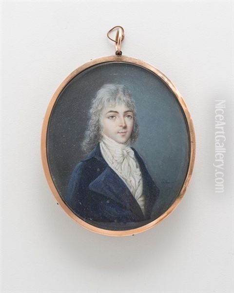 Portraitminiatur Oil Painting by Marie Latour