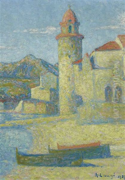 Collioure, Le Phare Oil Painting by Achille Lauge