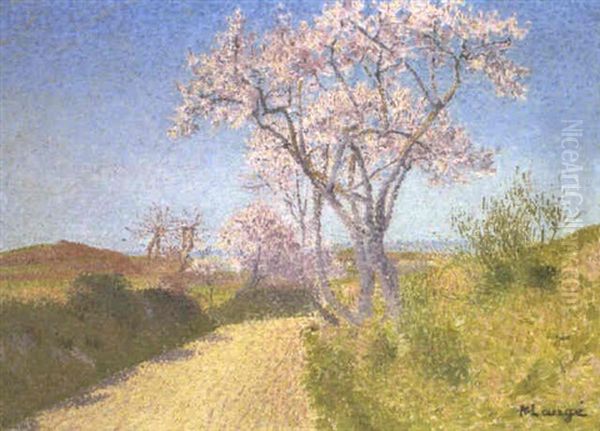 Arbres En Fleurs Oil Painting by Achille Lauge