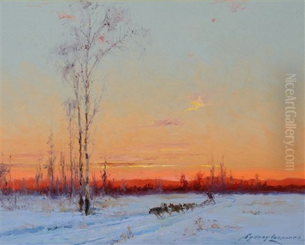 The Home Stretch Oil Painting by Sydney Mortimer Laurence