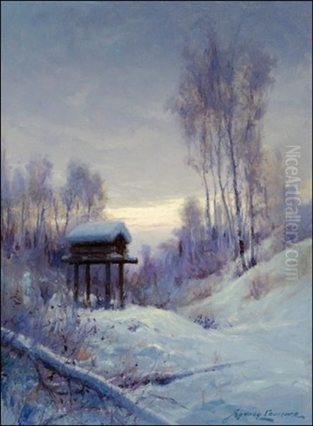 Cache Oil Painting by Sydney Mortimer Laurence