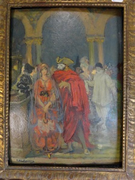 Le Bal Masque Oil Painting by Paul Albert Laurens