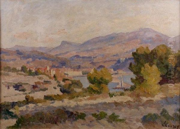 Paysage Oil Painting by Abel Louis Alphonse Lauvray