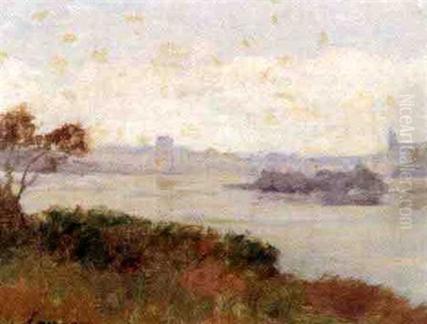 Au Bord Du Fleuve Oil Painting by Abel Louis Alphonse Lauvray
