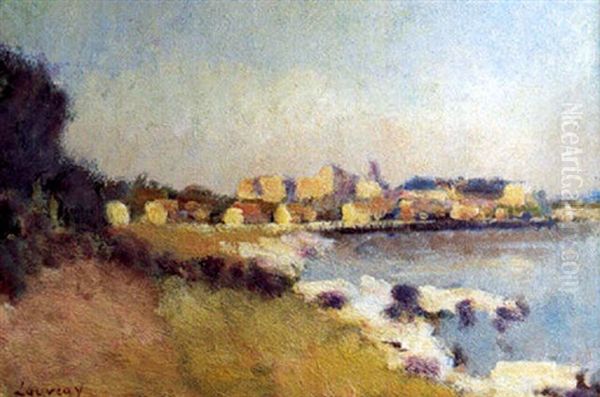 Vue D'avignon Oil Painting by Abel Louis Alphonse Lauvray