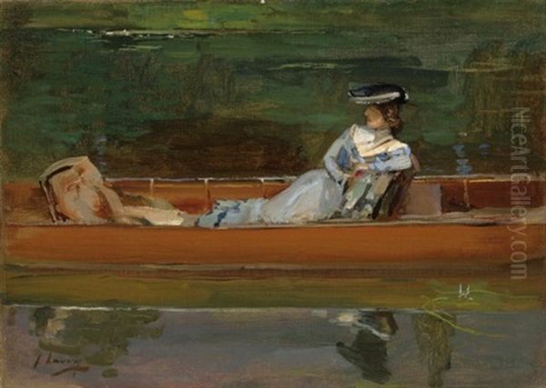 Summertime Oil Painting by John Lavery