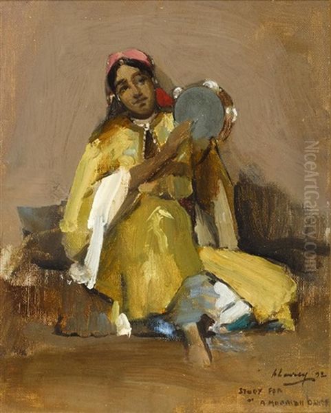 Study For A Moorish Dance, Oil Painting by John Lavery