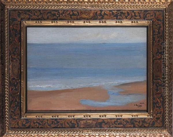 Dawn, Where The Jews River Joins The Sea Oil Painting by John Lavery