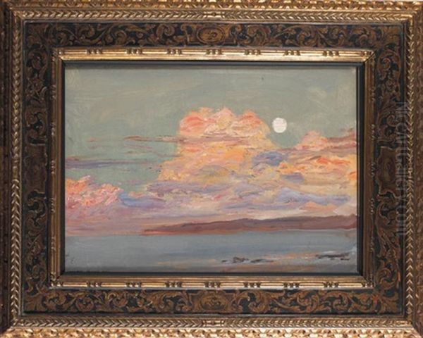 Moonrise Tangier Bay Oil Painting by John Lavery