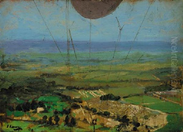 From A Kite Balloon, Roehampton Oil Painting by John Lavery
