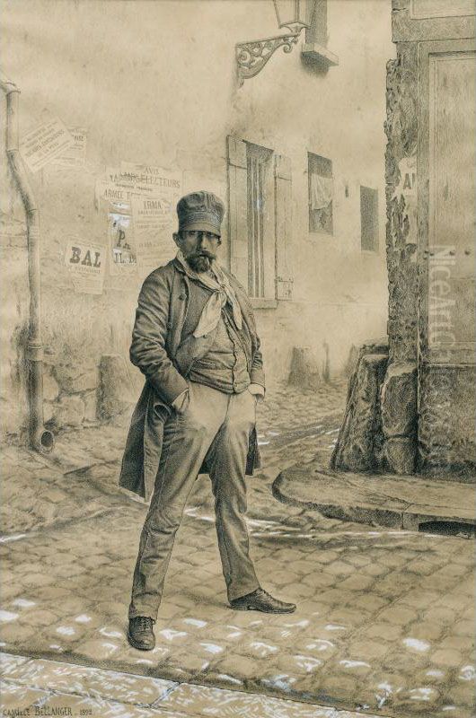 L'ouvrier Parisien Oil Painting by Camille Felix Bellanger