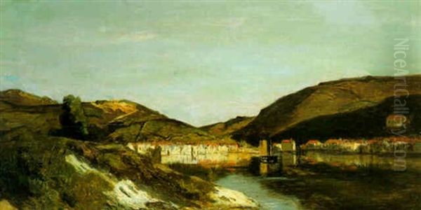 Le Passage Oil Painting by Eugene Antoine Samuel Lavieille