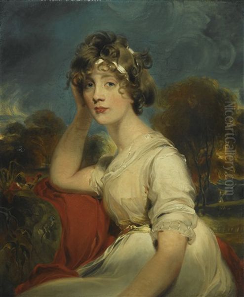 Portrait Of Lady Jane Long Oil Painting by Thomas Lawrence