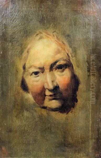 Study Of The Face Of An Elderly Lady Oil Painting by Thomas Lawrence
