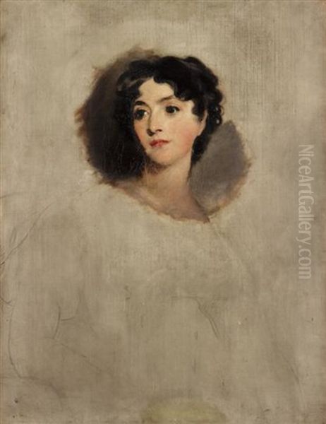 Partial Portrait Of Anne, Lady Ellenborough Oil Painting by Thomas Lawrence