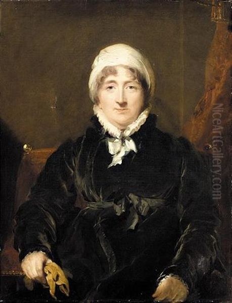 Portrait Of Mary Coppendale, Mrs Joseph May Oil Painting by Thomas Lawrence