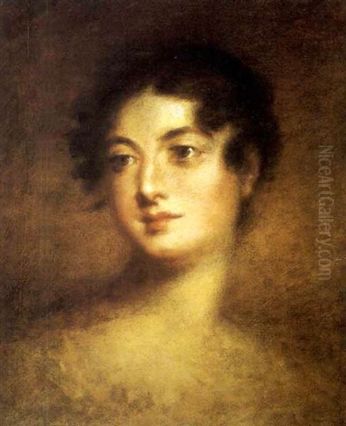Portrait De Lady Anne Ellenborough Oil Painting by Thomas Lawrence