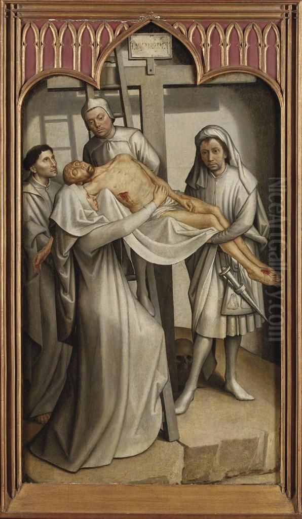 La Descente De Croix Oil Painting by Jean Bellegambe the Elder