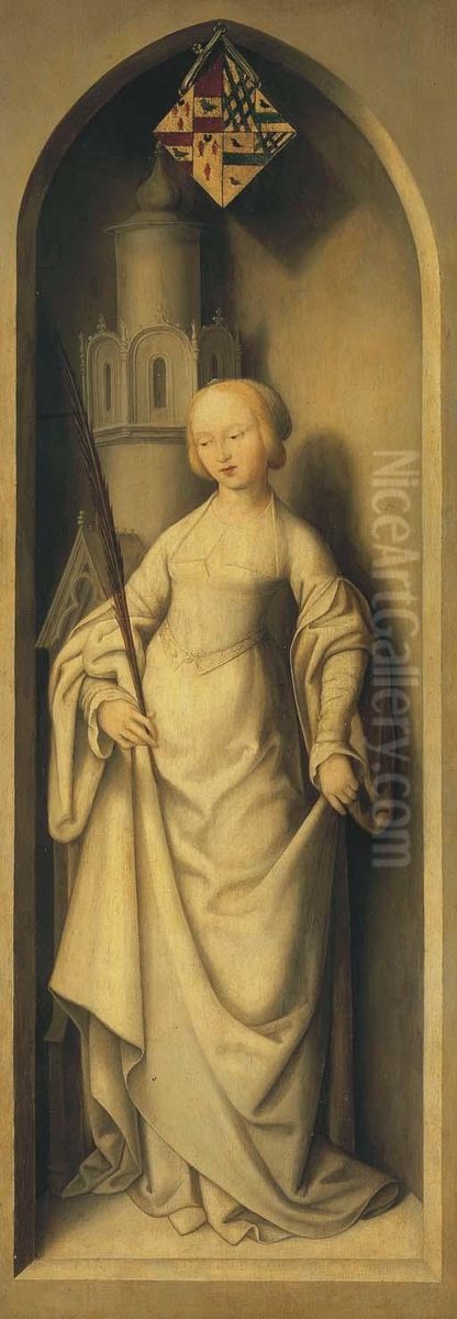 Sainte Barbe Oil Painting by Jean Bellegambe the Elder