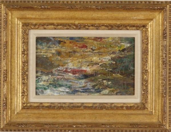 Landscape Study Oil Painting by Ernest Lawson