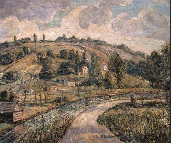 Hillside, Tennessee Oil Painting by Ernest Lawson