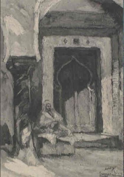Coin De La Casbah Oil Painting by  Lazare-Levy