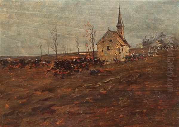 Adio, Arme Oil Painting by Emilian Lazarescu