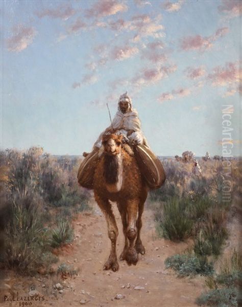 La Caravane Oil Painting by Jean Baptiste Paul Lazerges