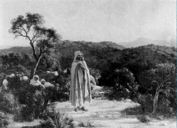 Bedouin Shepherds Oil Painting by Jean Baptiste Paul Lazerges