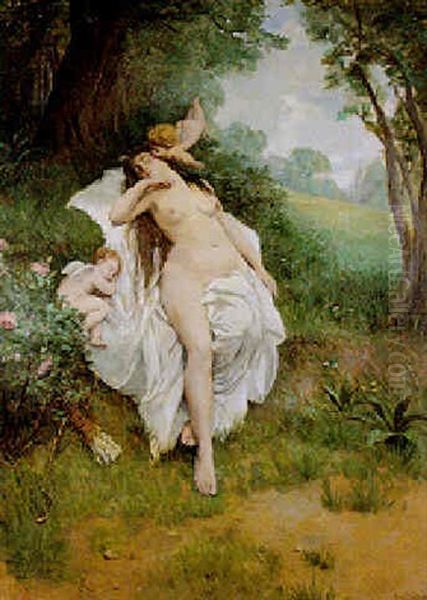 Diane Chasseresse Oil Painting by Jean Baptiste Paul Lazerges