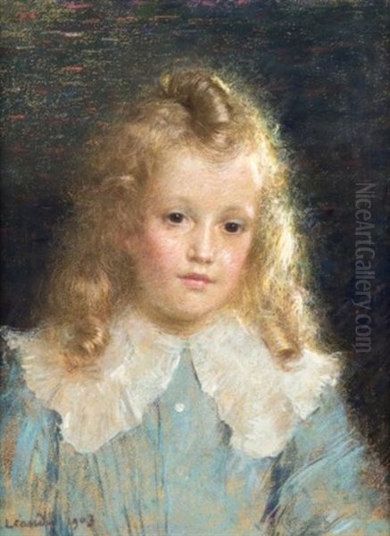 Portrait De Jeune Garcon Oil Painting by Charles-Lucien Leandre