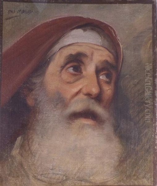Portrait D'homme Barbu Oil Painting by Jean Jules Antoine Lecomte du Nouy