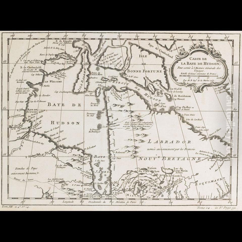 Carte De La Baye De Hudson Pour Servir A L