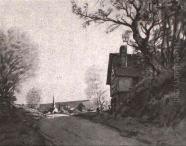 La Descente A Varenne Oil Painting by Paul Emile Lecomte