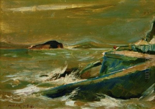 Landscape In Wolmi-island Oil Painting by Lee Insung